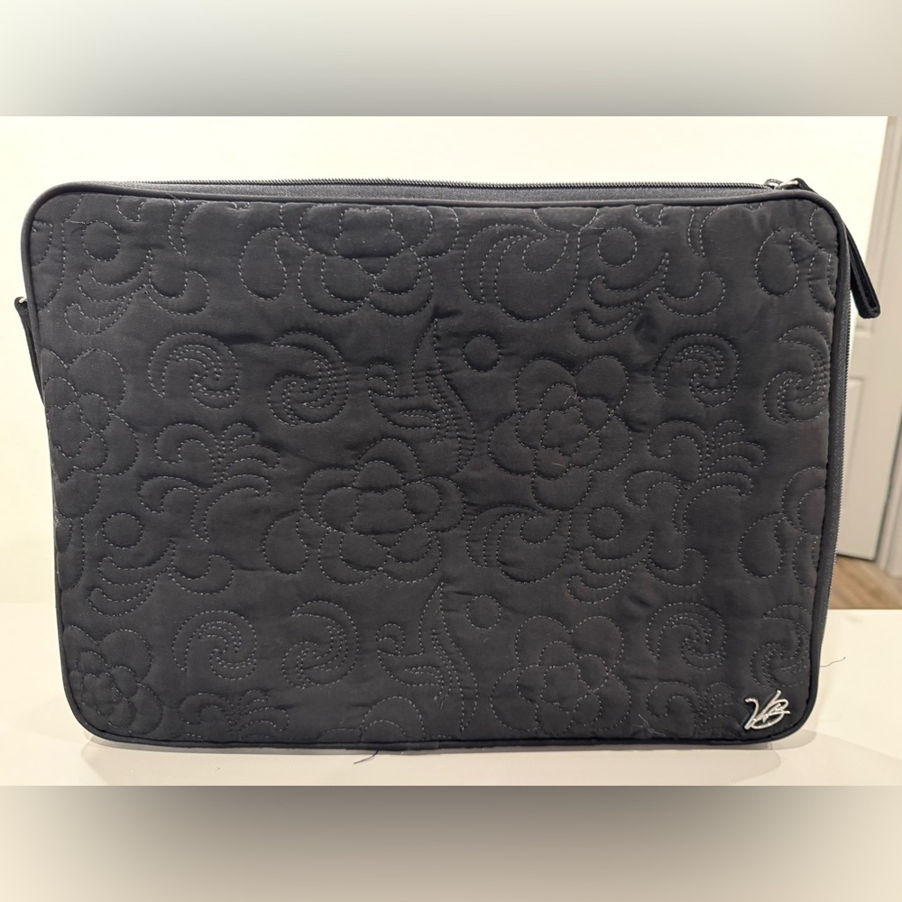 Vera Bradley Black 17” Laptop Sleeve